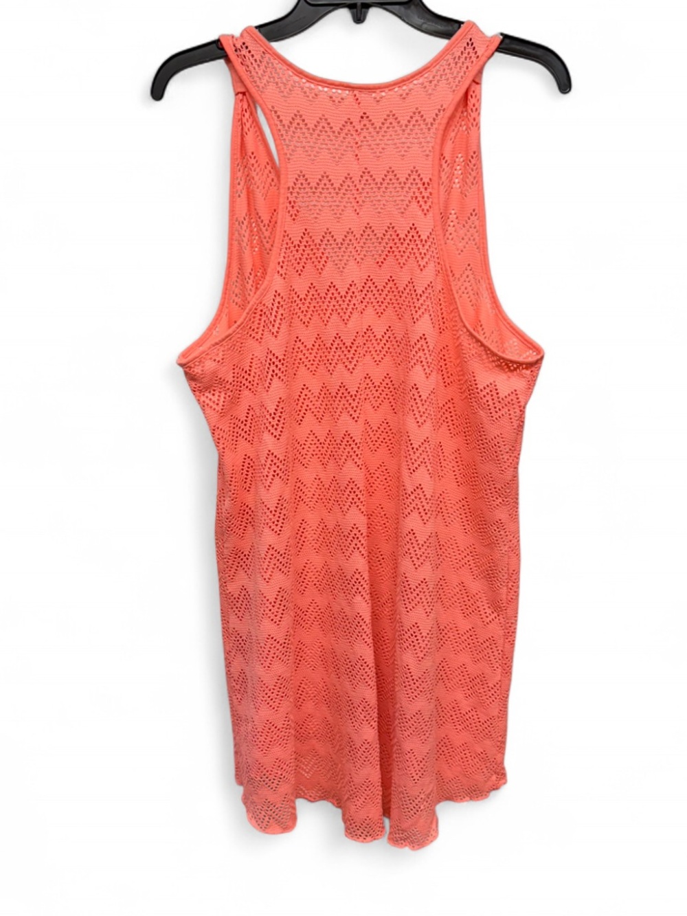 Boho Crochet Lace V-Neck Swim Cover-Up Dress — Oversized Beach Tunic - Picture 4 of 4